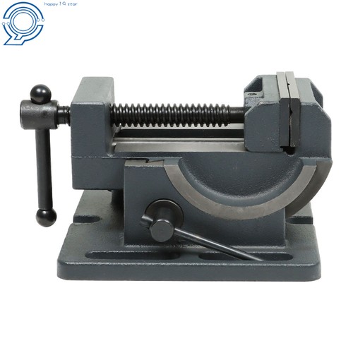 Drill press tilting - press, vise