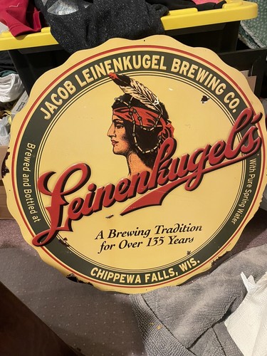 Leinenkugels beer tin sign - beer,