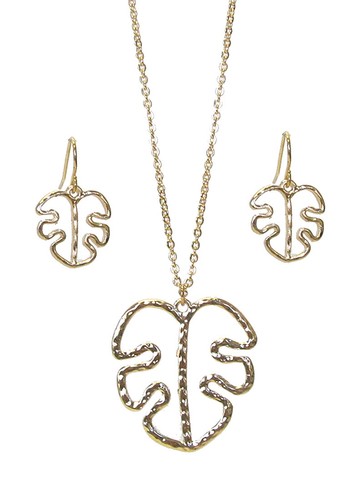 Giant monstera leaf pendant - leaf,