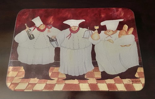 Vintage glass cutting board - glass,