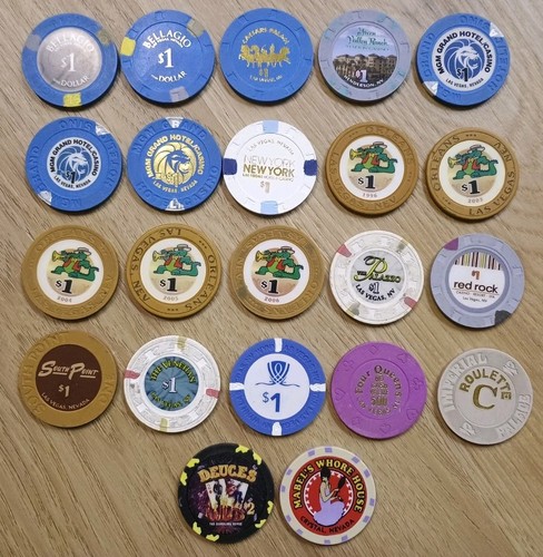 Lot casino chips las - lot, 22