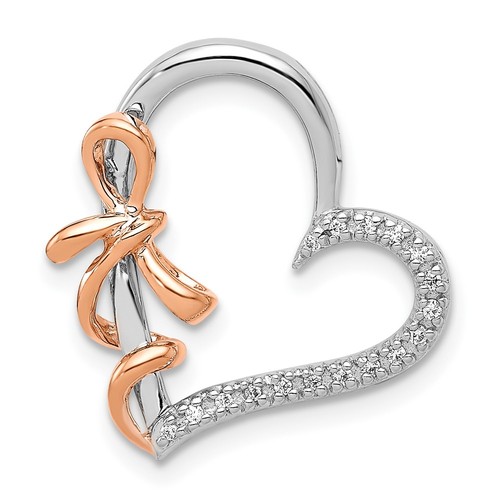 14k white and rose - and,