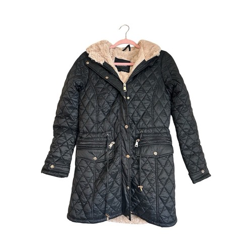 Bebe quilted coat black - quilted,