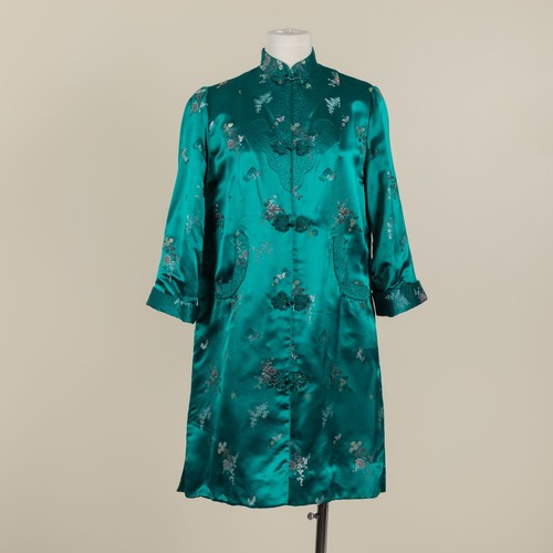 Vtg 60s emerald - vtg, silk