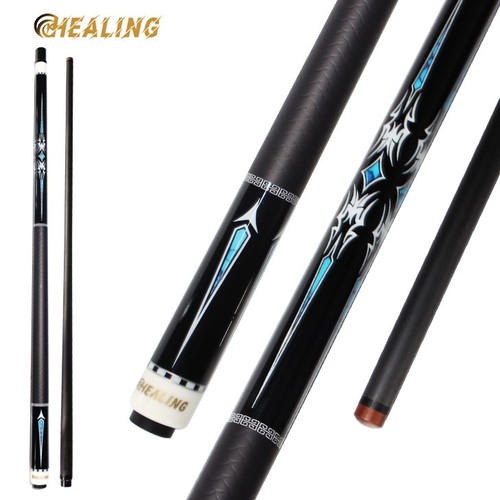 Carbon fiber pool cue - carbon, 2-piece