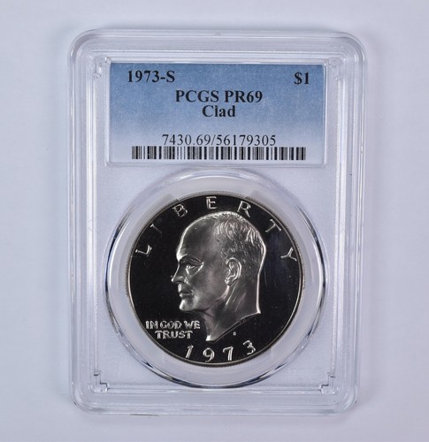 1973 eisenhower clad pr69 - clad,