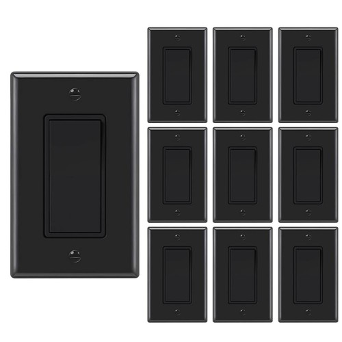 Decora light switch black - decora,