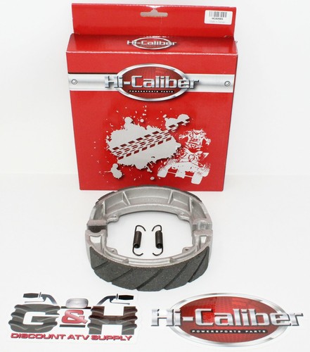 Water grooved rear brake shoes - grooved,