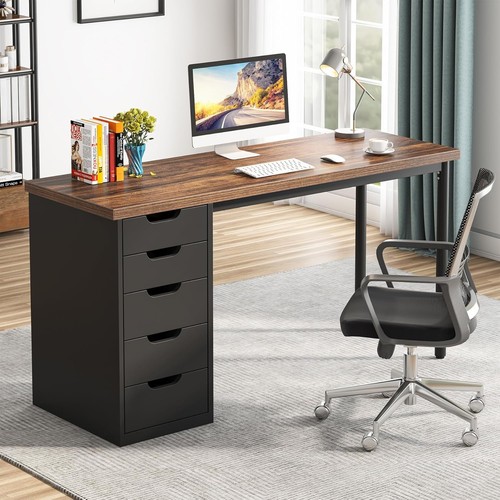 Computer desk with - computer, drawers
