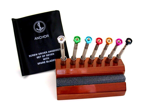 Oak screwdriver stand 8pc set - screwdriver,