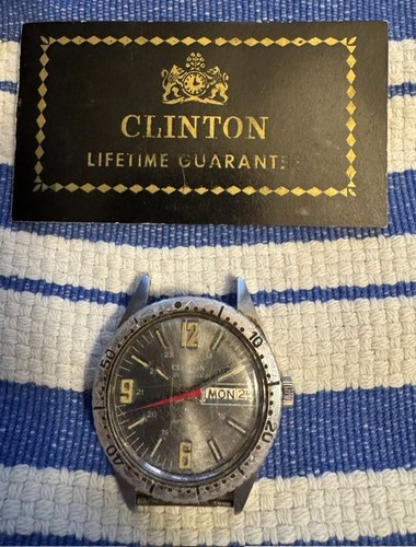 Vintage clinton watch 25 - clinton,