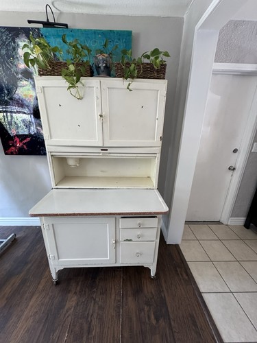 Antique hoosier cabinet dough - hoosier, cabinet/dough