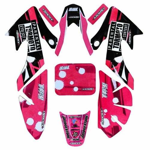 Pink graphic decals - decals, plastics