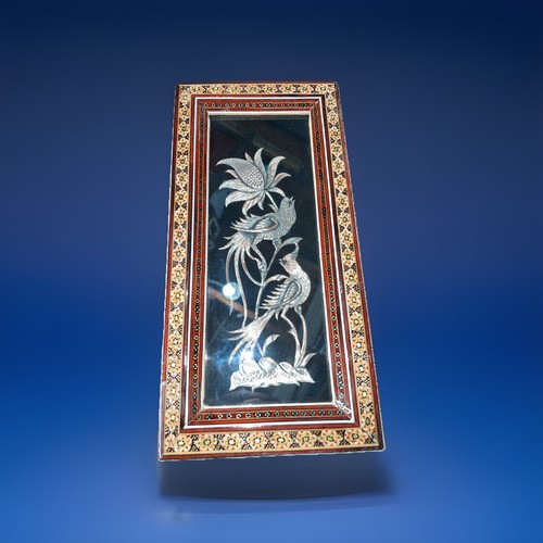 Persian khatam bird frame - persian,