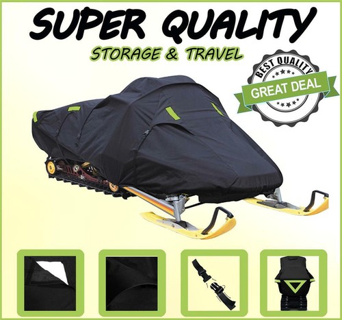 Black snowmobile cover fits - snowmobile,