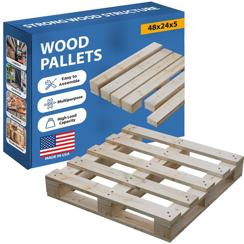 Heavy duty 48x24 wooden pallet - heavy-duty,