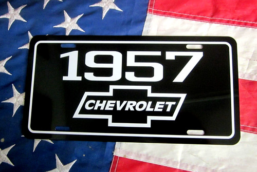 1957 chevy license - 1957, plate