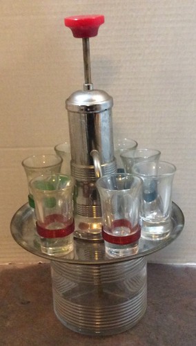 Mcm chrome glass liquor pump - mcm,