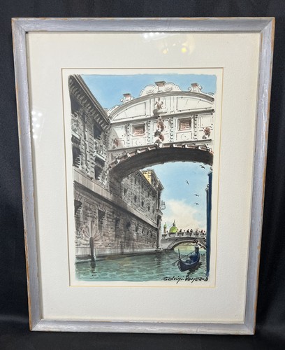 Vtg carlos salvini watercolor - vtg,