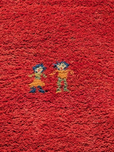 Vintage hand knotted gabbeh - hand-knotted,