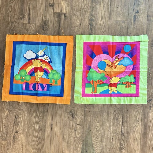 Disney rainbow pooh fabric - (2),