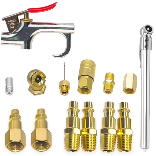 Air blow gun accessory - kit,, 14