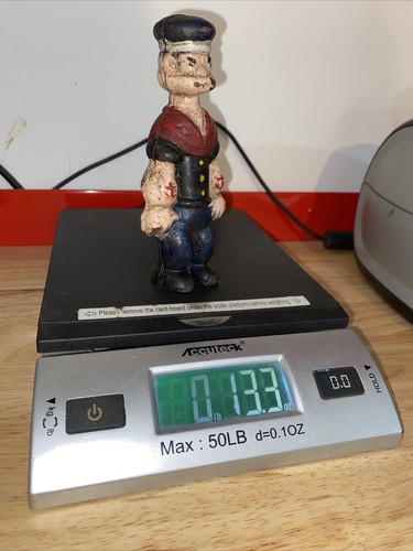 Piggy bank popeye cast iron - popeye,