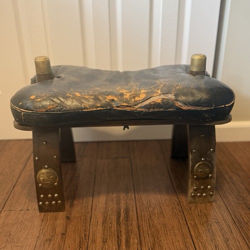 Vintage wooden camel saddle - wooden,