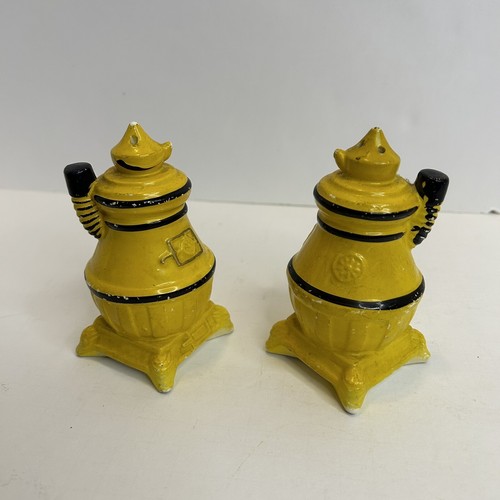 Vintage yellow wood - yellow, stove