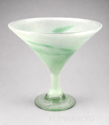 Seafoam green frosted art - green,