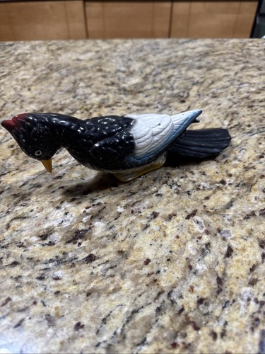 Vintage ceramic woodpecker - vintage,