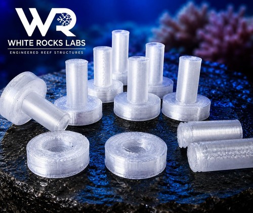 Coral frag plugs - coral, petg