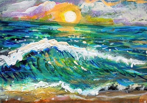 Original aceo painting - original,
