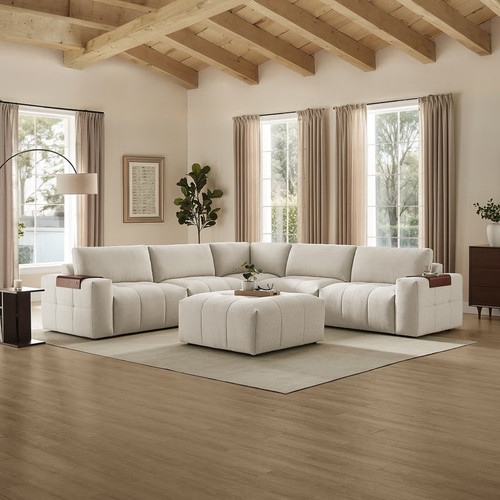 Piece modular fabric - 6-piece,
