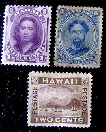 Old hawaii stamps - hawaii,