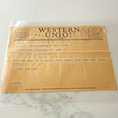 Western union telegram - western,