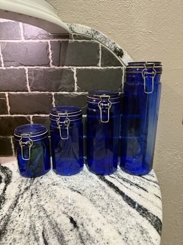 Vintage set cobalt - 4, blue