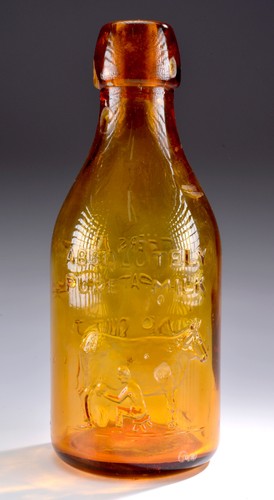 Amber glass bottle crownford - amber,