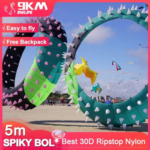 9km spiky bol kite - kite, line