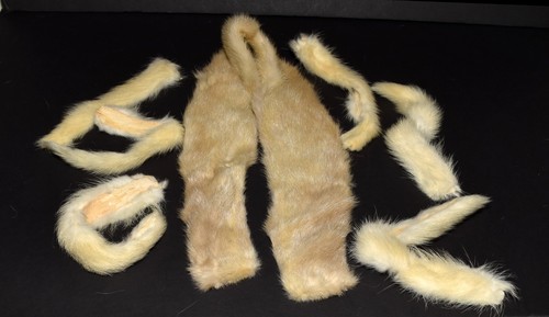 Vintage white mink fur - mink,