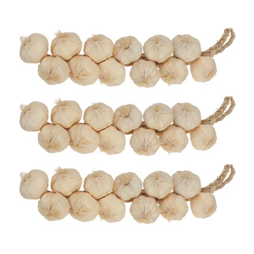 3pcs garlic braids fake strung - garlic,