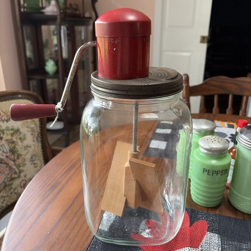 Antique butter churner churn - antique,