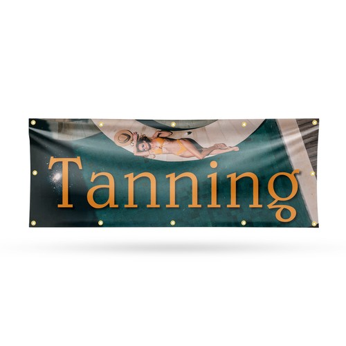 Tanning vinyl banner - oz,