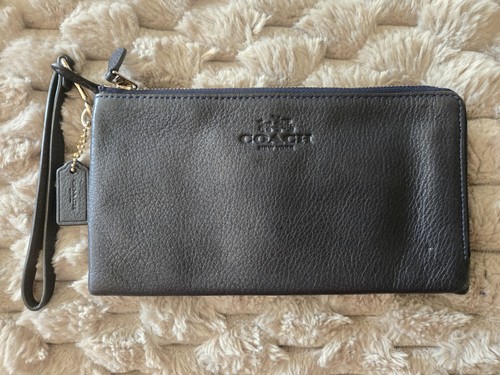 Coach black double corner zip - double,