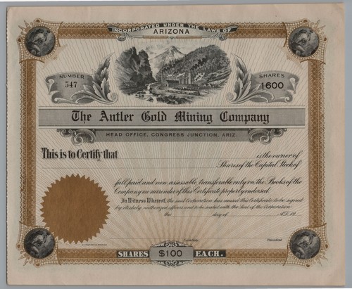 Antler gold mining company - gold,