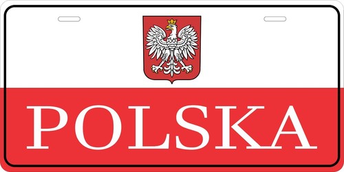 Polska euro tag - tag, plate