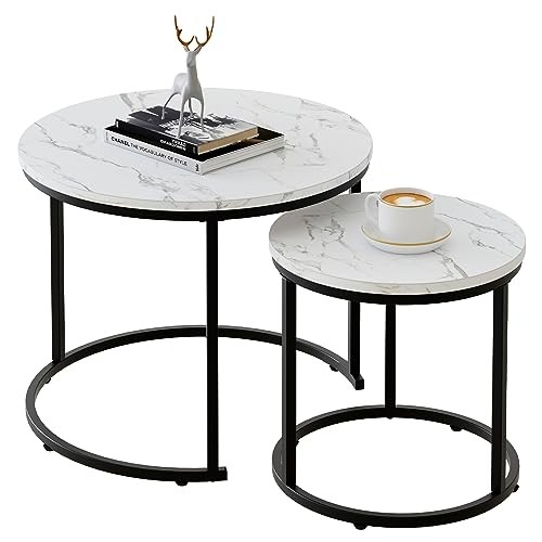 Round nesting coffee table - round,