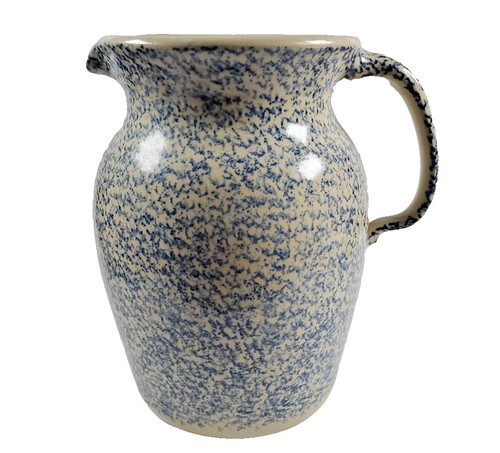Vintage blue spongeware - blue,