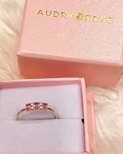 Audry rose 14k - gold, pink