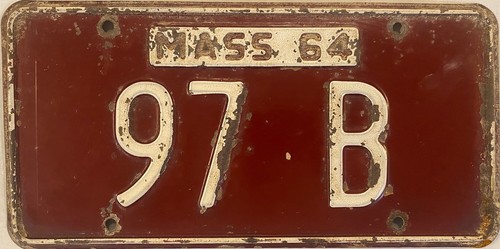 Vanity 97b license plate - license,